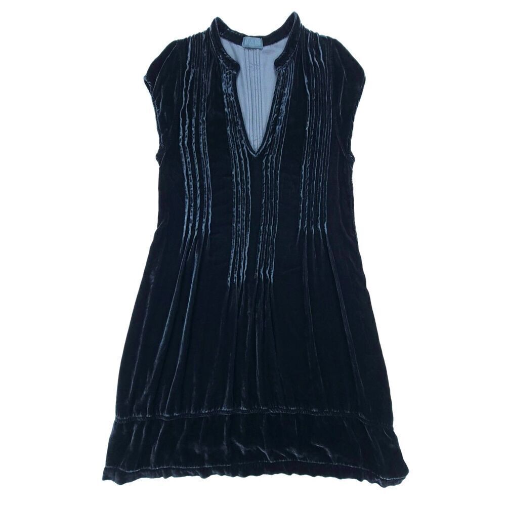 CP SHADES Silk Velvet Babydoll Tunic Mini Dress Whimsigoth Fairy Emerald Green